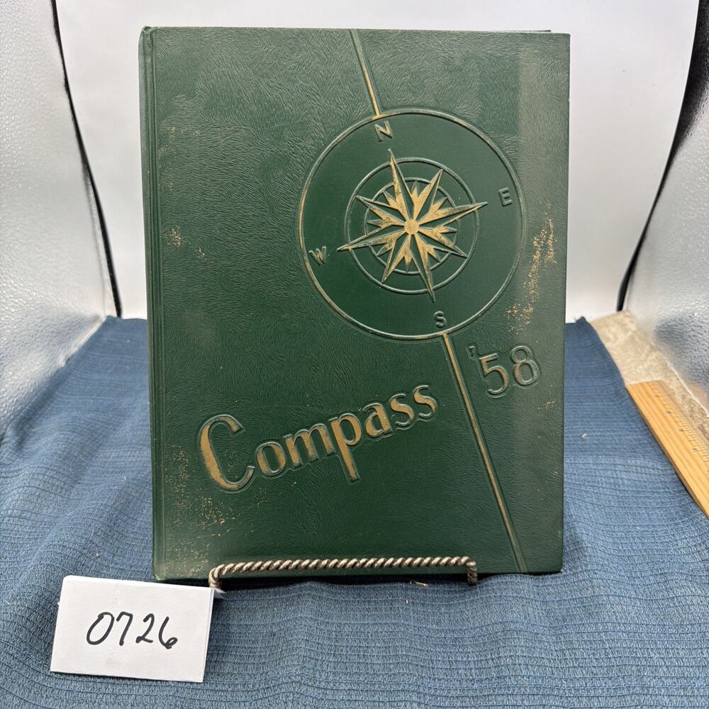 1958 St. Monica Catholic High School Yearbook Compass St. Santa Monica CA Annual
